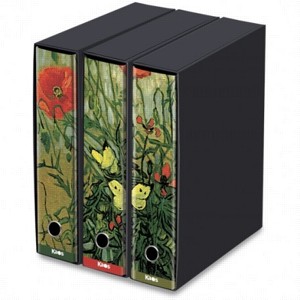 Set 3 Raccoglitori con custodia Koas - Van Gogh, Papaveri e farfalle. Foto prodotto