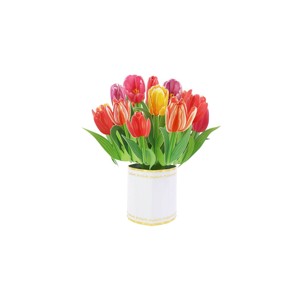 Biglietto Origamo 3D flobouquet - Tulipani Foto prodotto