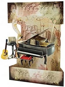 Santoro Swing Cards 3D - Piano & Music Foto prodotto