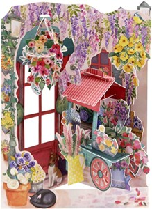 Santoro Swing Cards 3D - Florist And Flower Cart Foto prodotto